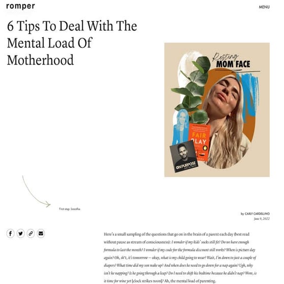 6 Tips to Deal With The Mental Load of Motherhood | PDF