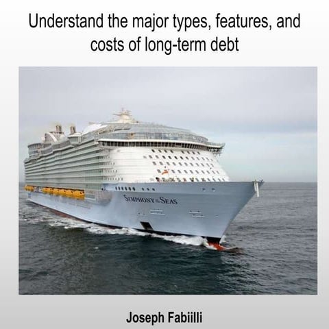 Joseph Fabiilli | Understand the major types, features, and costs of long-term debt