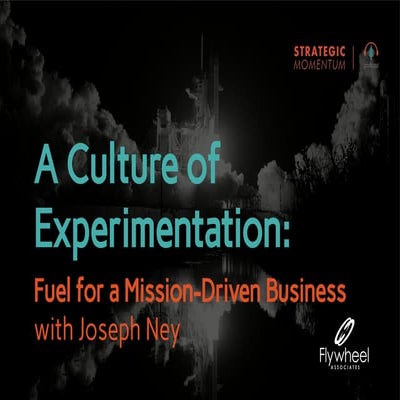 A Culture of Experimentation: Fuel for a Mission-Driven Business