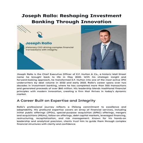 Joseph Rallo Reshaping Investment Banking Through Innovation.pdf