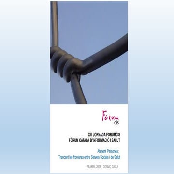 Josep Manel Picas - Fòrum CIS: Inauguració de la XIII Jornada FòrumCis