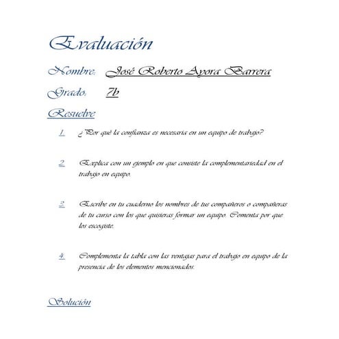 Jose roberto ayora exam