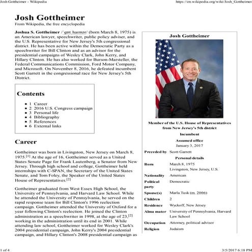 Josh gottheimer   wikipedia(highlighted)