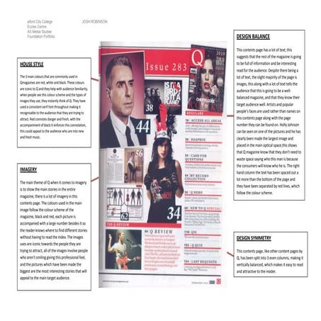 Magazine Contents Page Analysis | PPTX