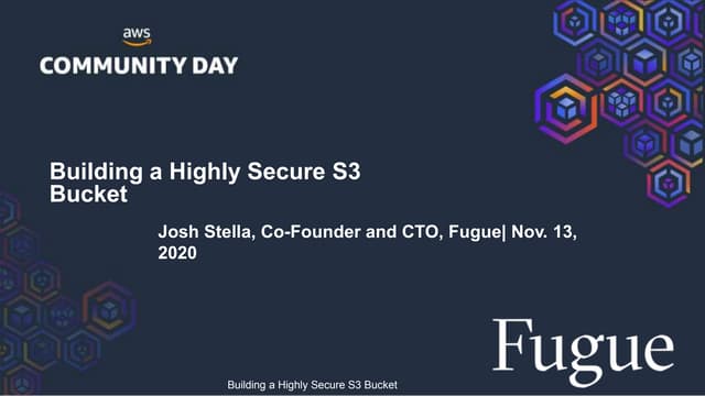 Building a Highly Secure S3 Bucket