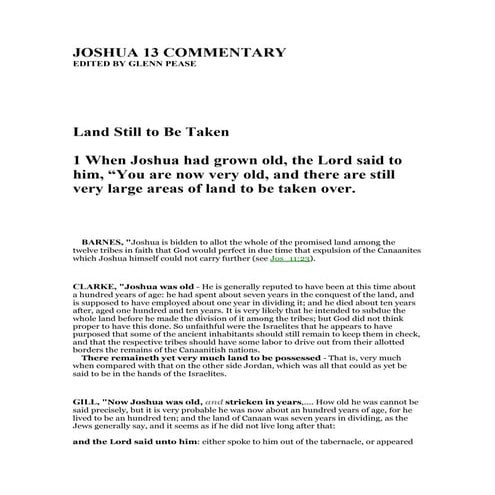 Numbers 34 commentary | PDF