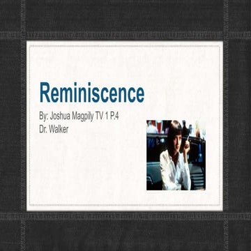 J.M. Interview with an English Teacher