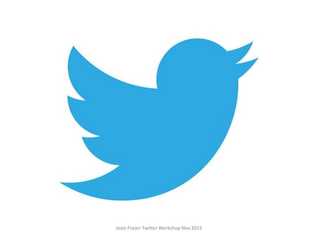 Josie fraser book it twitter workshop nov 2012