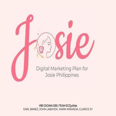 Josie Philippines Digital Marketing Plan