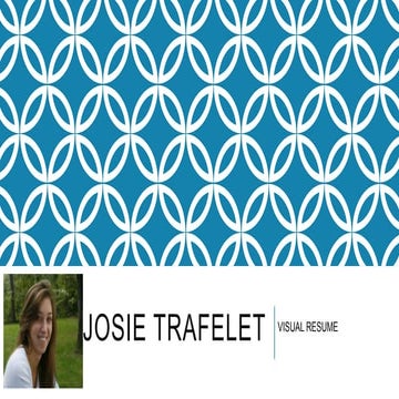 Josie Trafelet's visual resume