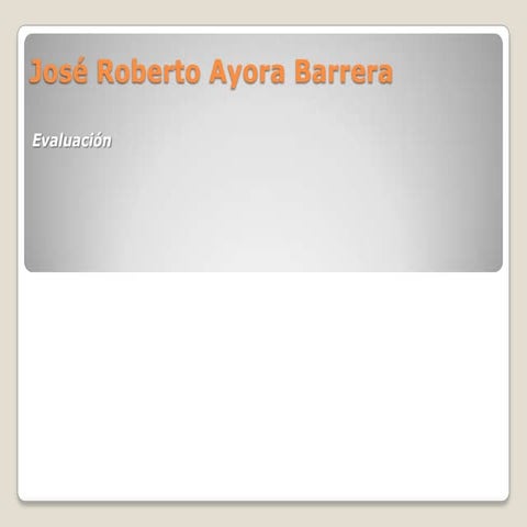 José roberto ayora barrera