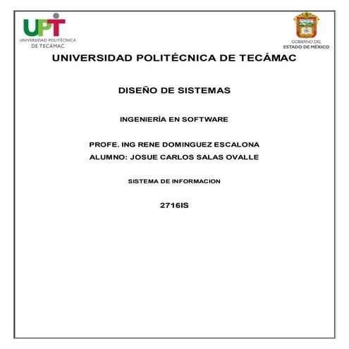 Diseño de un Sistema de Informacion