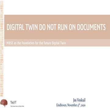 Digital Twin do not run on documents  distribution
