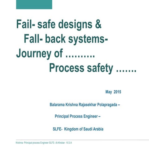 Jouney of  process safety (2)