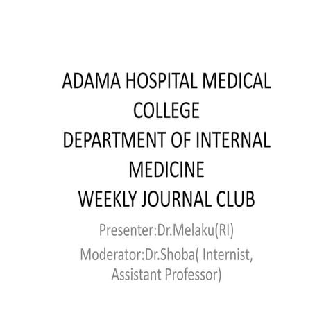 Journal Review on  Xpert MTB vs Ultra