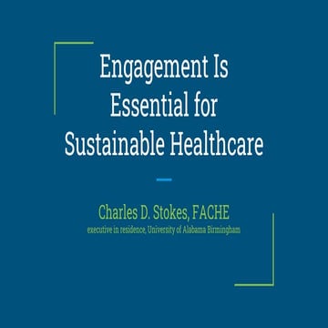 Engagement for Sustainable healthcare
