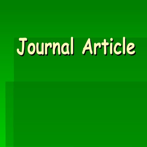 Journal Article