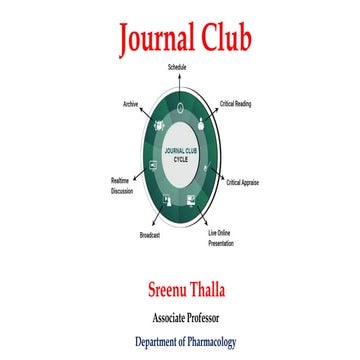 Journal Club Role in Clinical Literature Evaluation