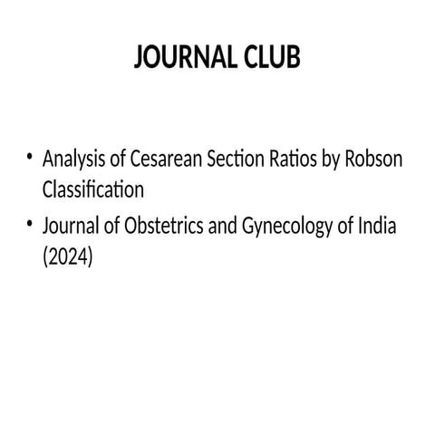 Robson classification Dr. Iqra Malik.ppt