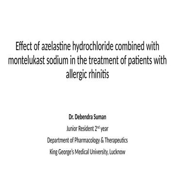Journal club for MD Pharmacology and Therapeutics