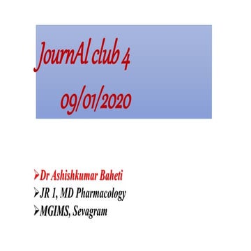Journal club 4 9 jan