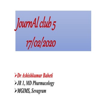 Journal club 5 17 feb