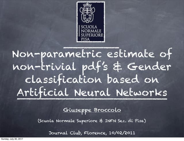 Non-parametric regressions & Neural Networks