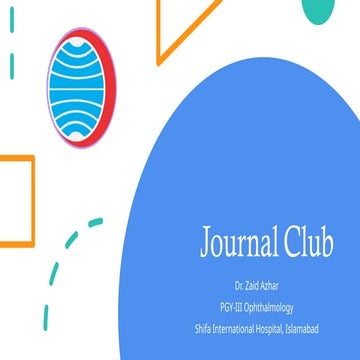 Journal Club Conjunctiva - Efficacy of topical chemotherapy on OSSN.pptx