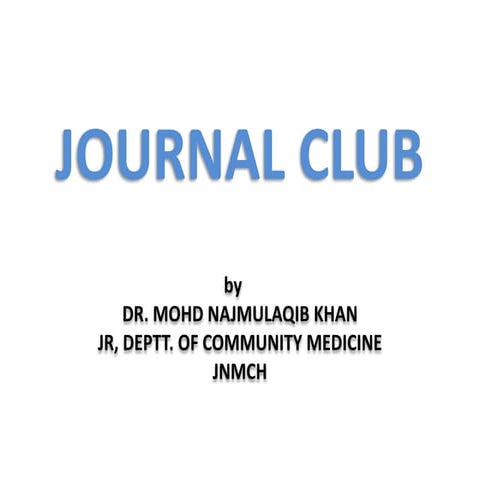 Journal club: Reasons for failure of immunization: A cross‑sectional studyam...