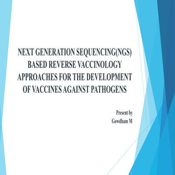 NEXT GENERATION SEQUENCING(NGS) BASED REVERSE VACCINOLOGY APPROACHES ...