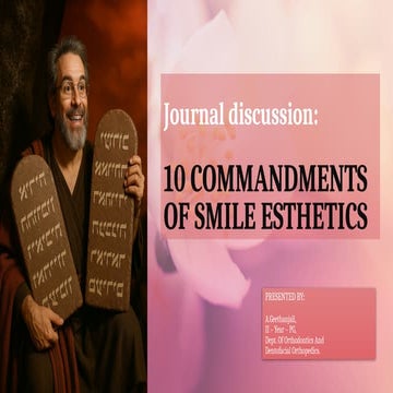 10 COMMANDMENTS OF SMILE -Journal discussion.pptx