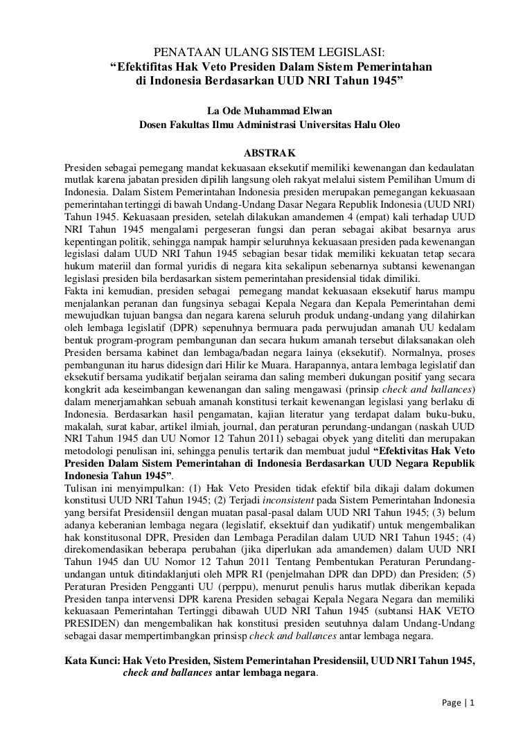 Apa Yang Dimaksud Dengan Hak Veto Besar