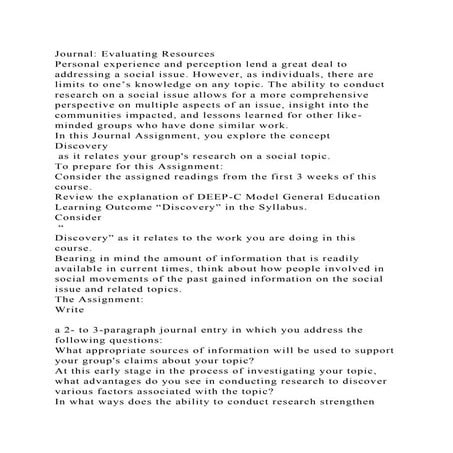 Journal Entry 3 Prepare a one to two (1-2) paragraph journal en.docx