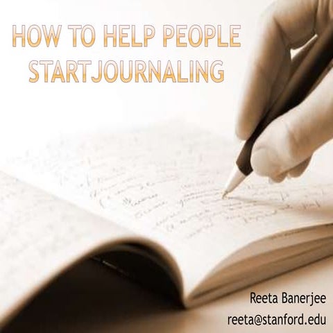 How to Help People Start Journaling
