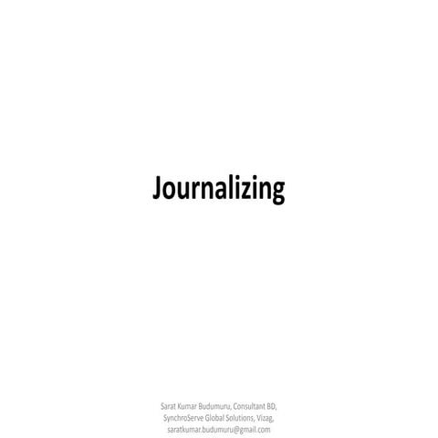 Journalising- easy way to learn journal entries for beginners in Accounting S...