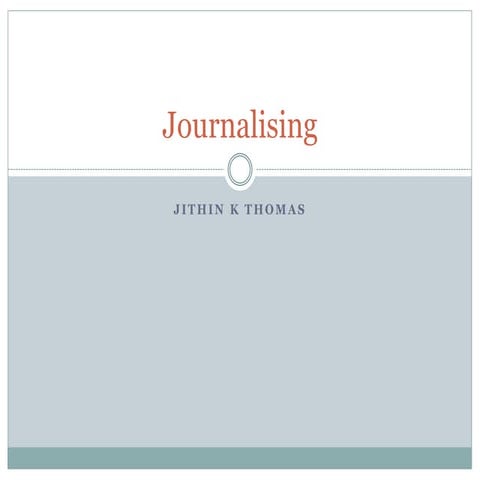 Journalising