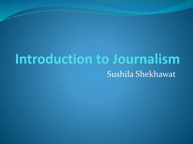 Journalism Pptx Pdf Journalism Pptx Pdf