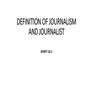 JOURNALISM AND JOURNALISTS.pptx