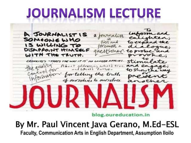 Basic Journalistic Writing