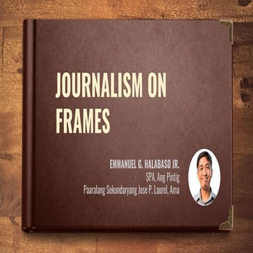 Photojournalism Basic Guide for Beginners | PPTX