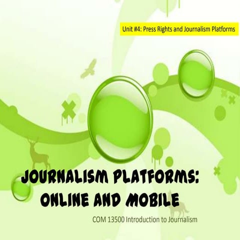 Journalism Platforms - Online - slideshare