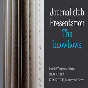 Journal  knowhows 