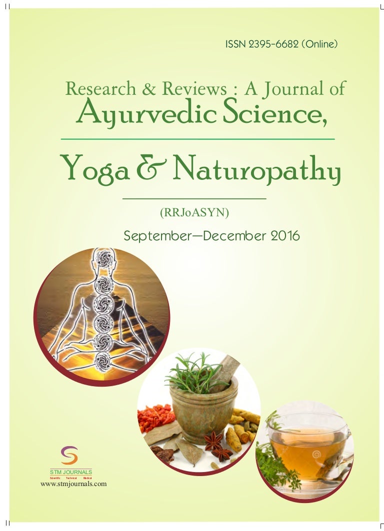 Journal of Ayurvedic Science, Yoga and Naturopathy vol 3 issue 3