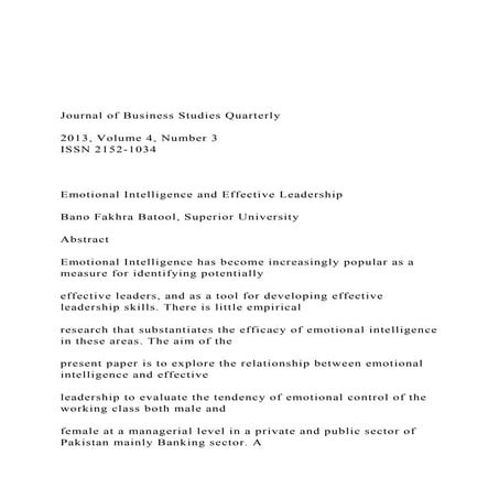 Journal of Business Studies Quarterly    2013, Volume .docx