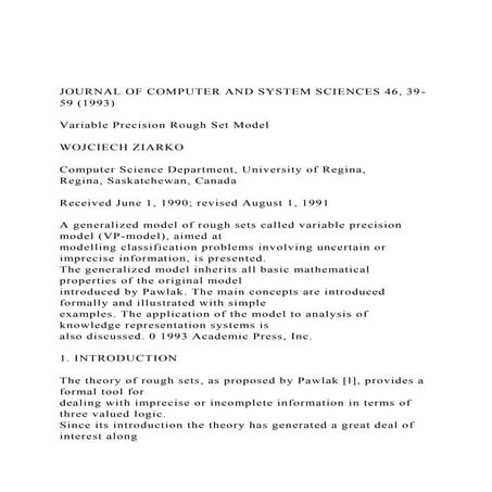 JOURNAL OF COMPUTER AND SYSTEM SCIENCES 46, 39-59 (1993) V.docx