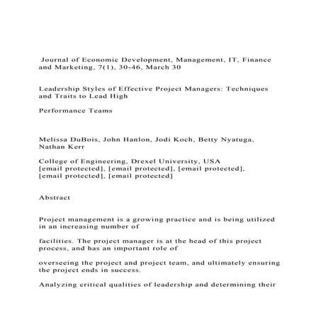  Journal of Economic Development, Management, IT, Finance and .docx