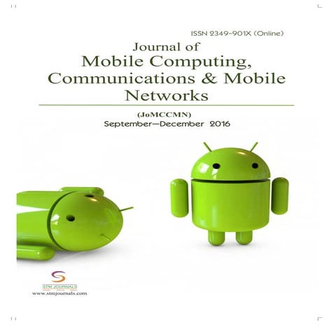Journal of Mobile Computing, Communications & Mobile Networks vol 3 issue 3