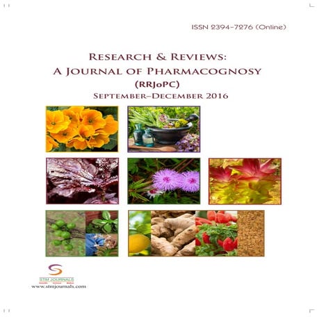 Research & Reviews: A Journal of Pharmacognosy  vol 3 issue 3