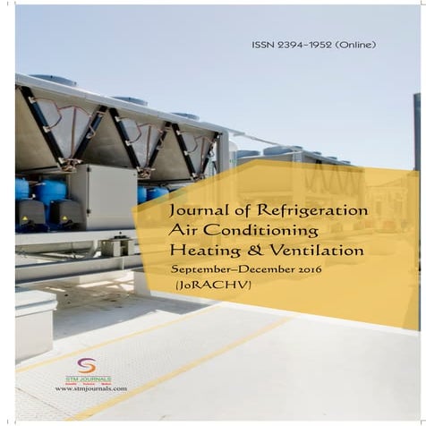 Journal of Refrigeration, Air Conditioning, Heating and Ventilation vol 3 iss...