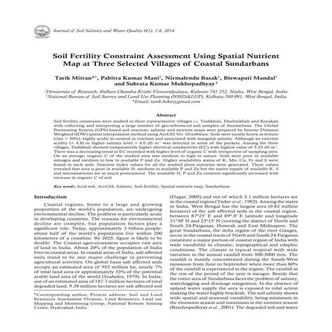Journal of soil salinity and water quality | PDF